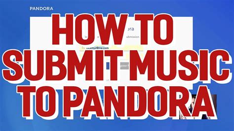 submitting music to pandora